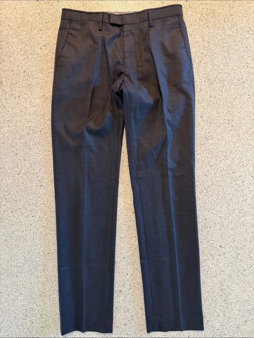 Banana Republic Modern Slim Fit  Tab Over Dress Pants in Dark Charcoal 31 x 34